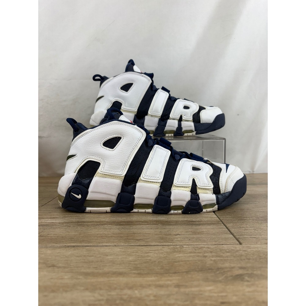 Nike Air More Uptempo Olympic Navy White Red 414962-401 Mens 12 Scottie Pippen - Picture 2 of 10